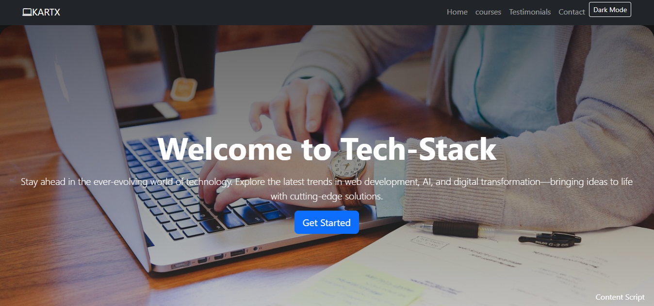 Tech Web Screenshot